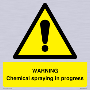 WARNING Chemical spraying in progress